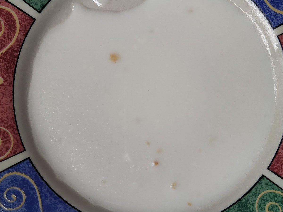 MariaTTorrealba's tweet photo. @isaescorihuela Salió en cada bolsa de La Campiña que compre en el pasado. Cómo puede ser una falla de maquinaria y de un polvo blanco sacar una piedrita anaranjada  que no se disuelve? https://t.co/Rgj5a8DbWR
