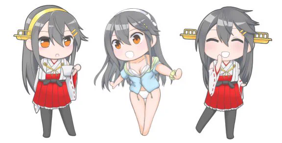 過去イラスト本の裏表紙用に描いたチビ榛名
恐らくTwitterでは初出し😇

チビキャラ初めて描いたくらいのノリだけど、割と気に入ってる 