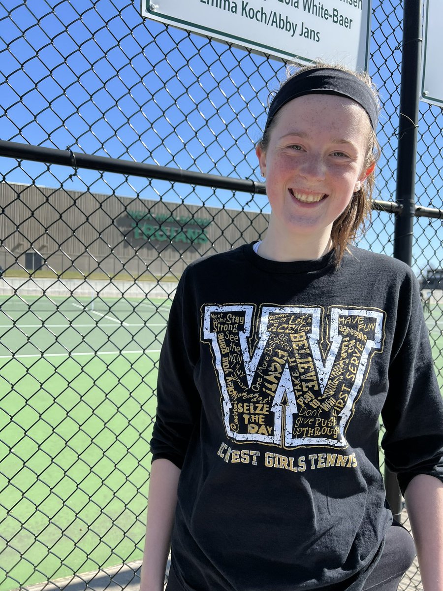 ic_west's tweet photo. Congratulations Lindsey Henkenius winning her first match of the season at #1 singles 7-5, 6-2! West is ahead 4-2 after singles against CR Jefferson https://t.co/uybQ0ExMla