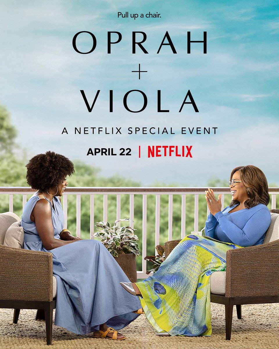 Pull up a chair. Oprah + Viola: A Netflix Special Event launches April 22! <a href="/violadavis/">Viola Davis</a> <a href="/netflix/">Netflix</a>