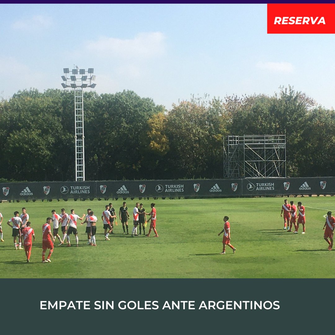 #Reserva| Por la fecha N°9 del torneo de Reserva, #River igualó sin goles ante #Argentinos. ¿La mala? Salió lesionado Londoño Bedoya con un dolor muy fuerte en la clavicula. A esperar los estudios.