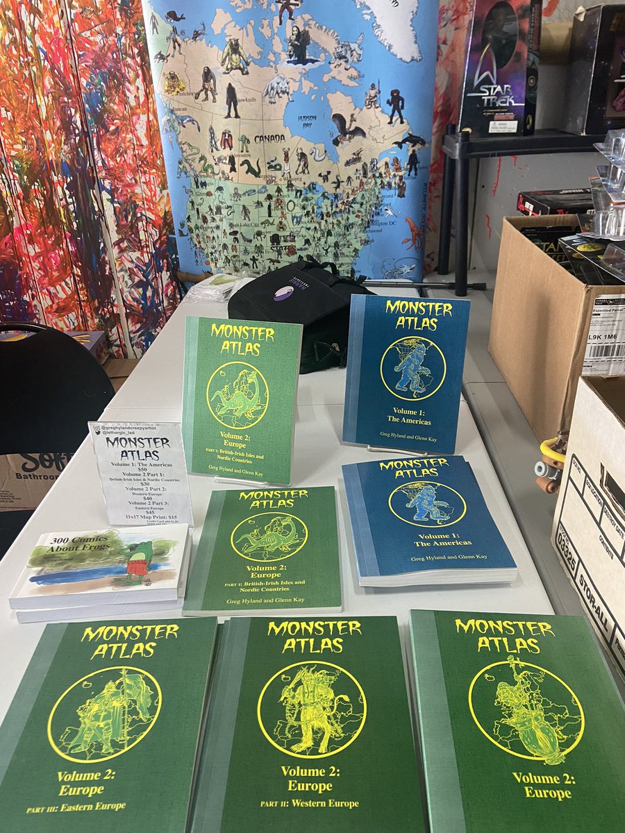 Lethargic_Lad's tweet photo. I’m at the Pop Culture Market the n Hamilton selling Monster Atlas. Here to 5! #popculturemarket #monsteratlas https://t.co/TUDoA3KYrv