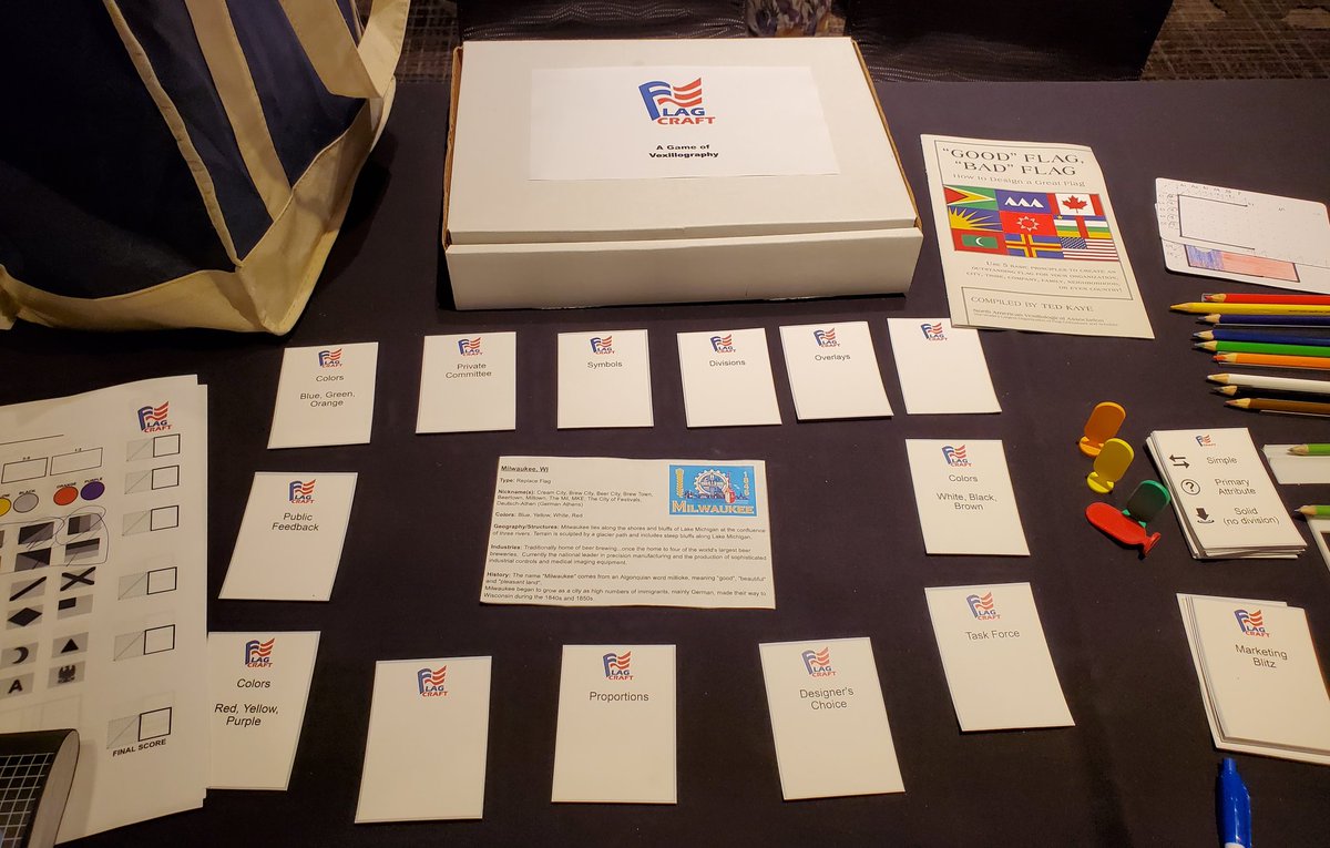 _dave_conklin's tweet photo. Getting the #FlagCraft prototype to the table and working through some ideas at #protoATL. Good to be back. https://t.co/5tMXHp0HsA