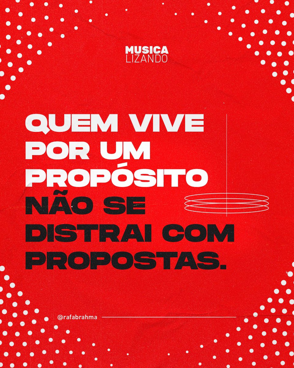 No mercado musical, ter um propósito bem definido e somado com consistência e resiliência evita que você se desvie do objetivo ou tome decisões ruins, por exemplo.

Mantenha seu foco, tenha paciência e seja sempre íntegro, que você chegará lá. Vamos juntos! ✊🏼🖤 #musicalizando