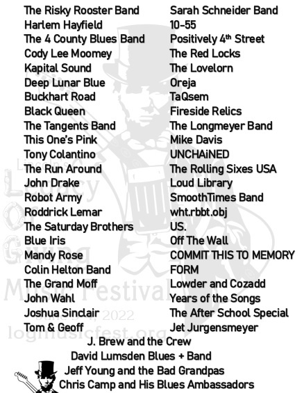 Confirmed Acts! More to come! #LoG2022