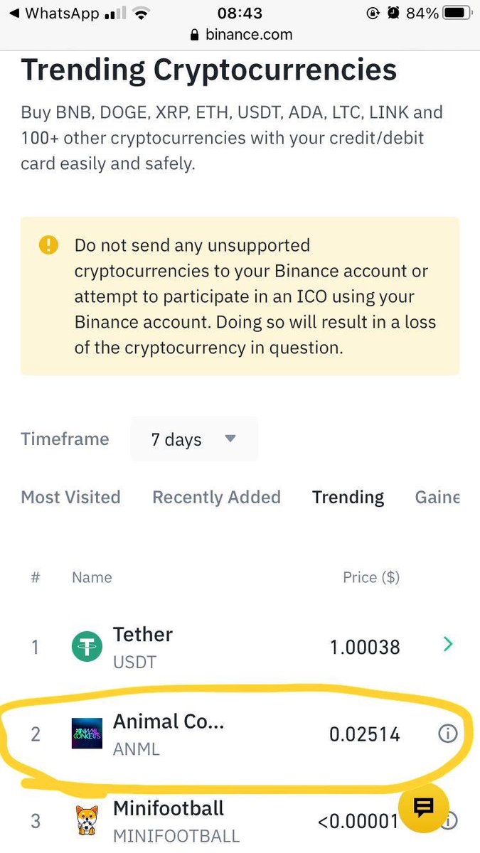 GooddyPharma's tweet photo. 🔥 Trending for weeks 🔥 

The world continues to stay excited and interested in ANML, this time being recognized as practically #1 right now on @binance 🥳

Share and retweet to the world our loyal Animals 🚀🎉

#AnimalConcerts https://t.co/1z0jaQGTJg