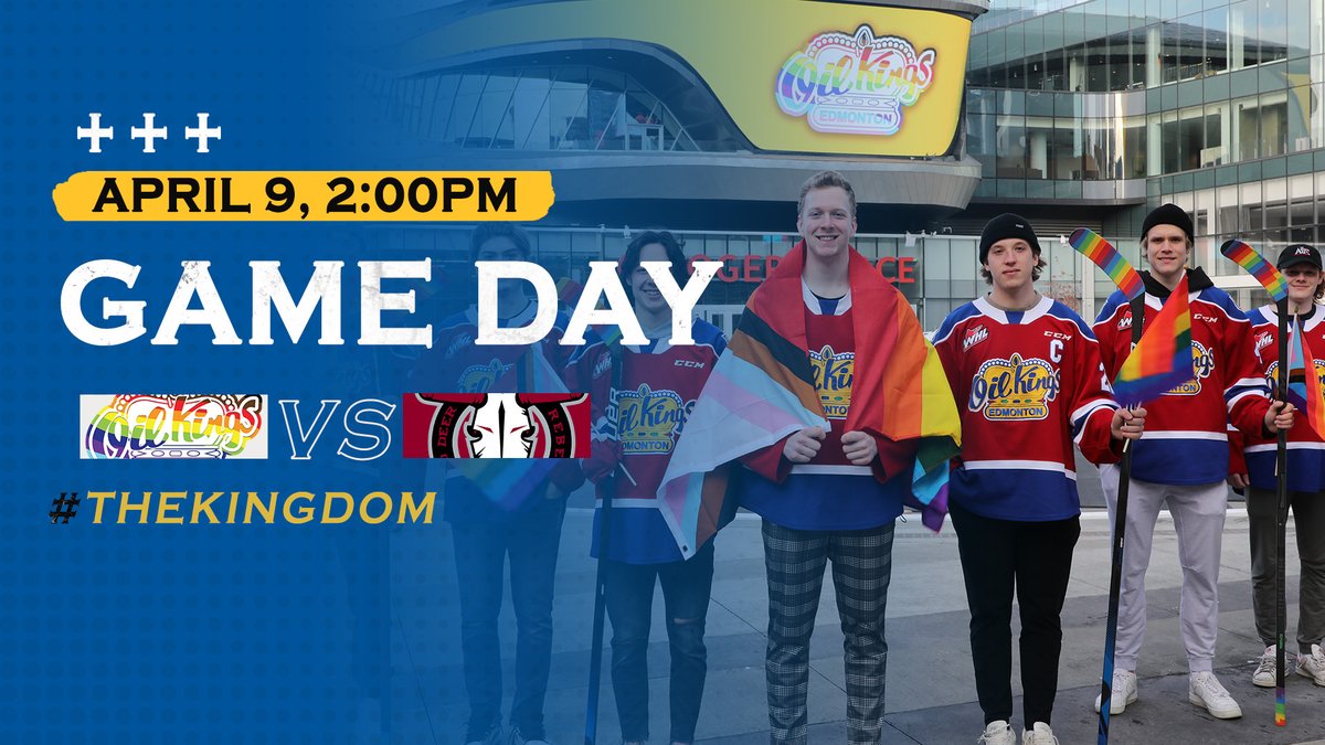 We are excited to celebrate the @edmoilkings Pride Game today! Shop Edmonton  Oil Kings Pride Logo tees and hoodies online and at ICE…