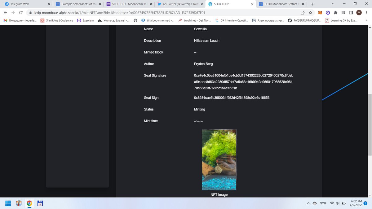 skeleton_fish's tweet photo. Haha! Now I know minting!

Just participated in SEOR &amp; Moonbeam Joint Test Campaign for SEOR-LCDP Moonbeam Testnet: Moonbase Alpha
__________

⬇️Come join in us to get the POAP reward

🔗Link: https://t.co/e7aL55w7B7

🟦
@SEOR001
 
@MoonbeamNetwork

🟦#SEOR #Moonbeam #GLMR #Web3 https://t.co/pbwZvWSh65