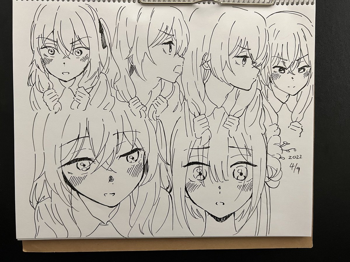 筆ペン一発描きでの模写のコツがわかってきた気がする!だがもっと精度を上げたいところ…。 