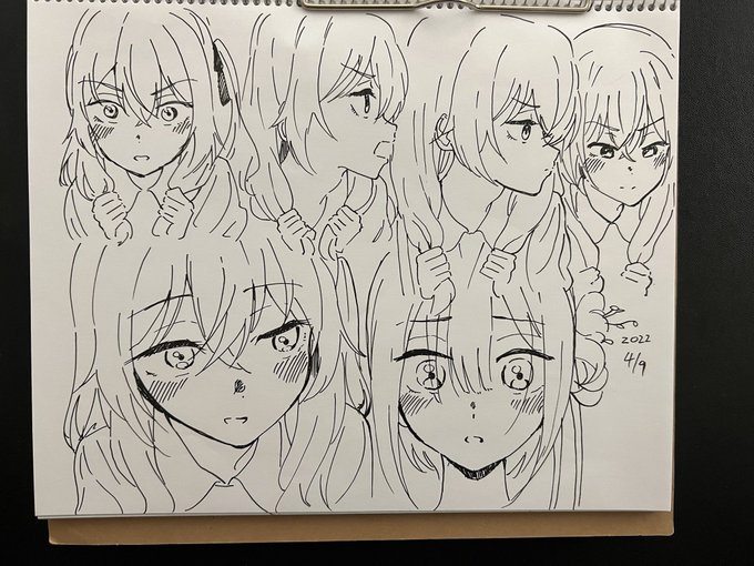 筆ペン一発描きでの模写のコツがわかってきた気がする!だがもっと精度を上げたいところ…。 