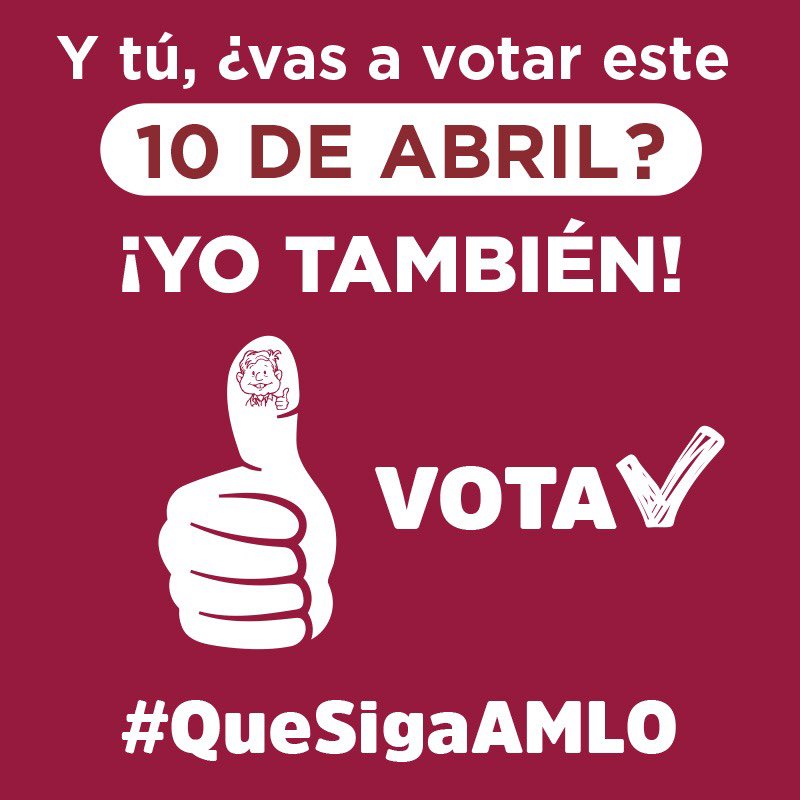 makdavicho1974's tweet photo. Y yo estaré presente en la REVOCACIÓN de mandato y VOTARE para #QueSigaAMLO 👊🏻👏🏻👏🏻 https://t.co/lw644M7UDM