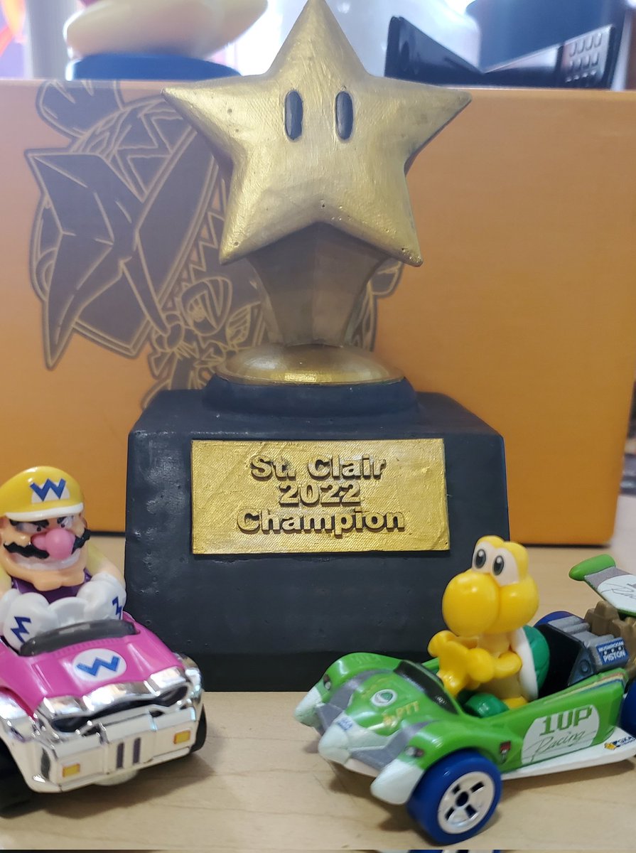 SCEsportsClub's tweet photo. In 24 hours the best mario kart racers @StClairCollege will compete for this trophy and a prize pool of $200 dollars. Do you have what it takes to win the trophy??? 

Tomorrow in the SLC @ 12:00PM 

Pre register using this link: https://t.co/Otq90TIWPp https://t.co/4sexJZOEBr