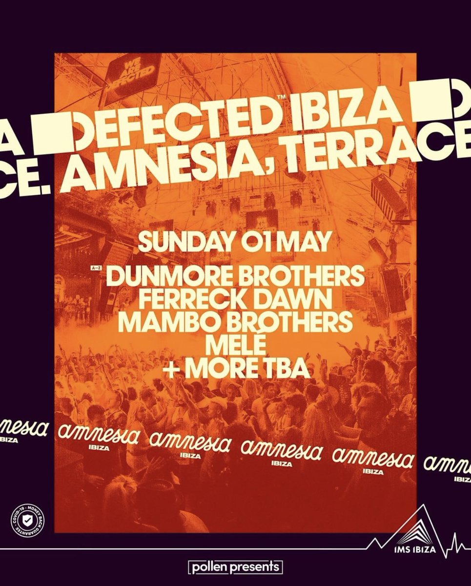 SimonDunmore's tweet photo. Our most ambitious Ibiza adventure. An opening WEEKEND! 4 parties over 3 days at the end of April at Eden, the Dalt Villa, Octan &amp; Amnesia. Come join us 🙏 https://t.co/yOr1zJvKg0