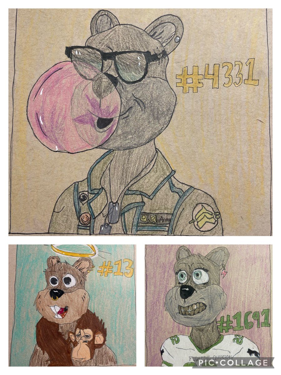 #TribeArtTeam #TribeQuokka <a href="/TribeQuokka/">Tribe Quokka</a> My 11 year old daughter is a diehard member of the Tribe and asked if she could submit her own work.  So of course this proud daddy let her pick a trio to draw….enjoy!!!!  If any one of these are yours, I hope you enjoy!!!