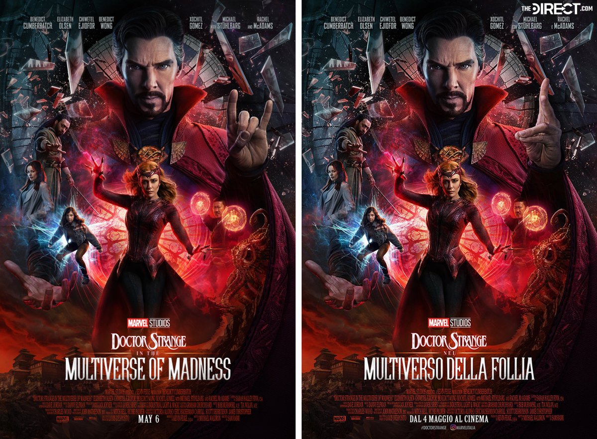 MCU_Direct's tweet photo. #Marvel has edited the Italian version of #MultiverseOfMadness' theatrical poster to change #DoctorStrange's hand gesture! Here's why it's considered offensive: https://t.co/IqLhWDqP6z https://t.co/LrODlbKLn7