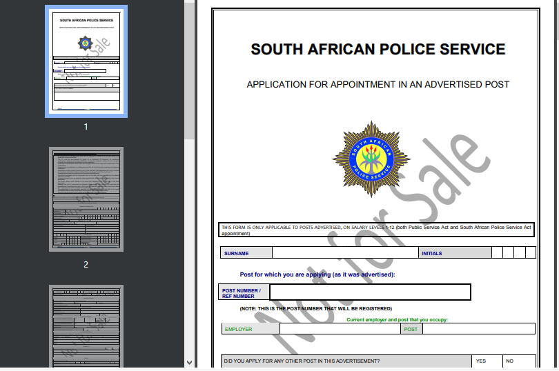 Nayi_iplug's tweet photo. South African Police Service Vacancies
-
APPLICATIONS : can be posted or hand delivered at the following address: Shorburg Building 6th Floor (HRM), 429 Helen Joseph Street, Pretoria, 0001
-
FULL DETAILS LINK WITH FORMS: https://t.co/VdSnSzoejG
CLOSING DATE : 26 April 2022 https://t.co/SCT2iC9oTb