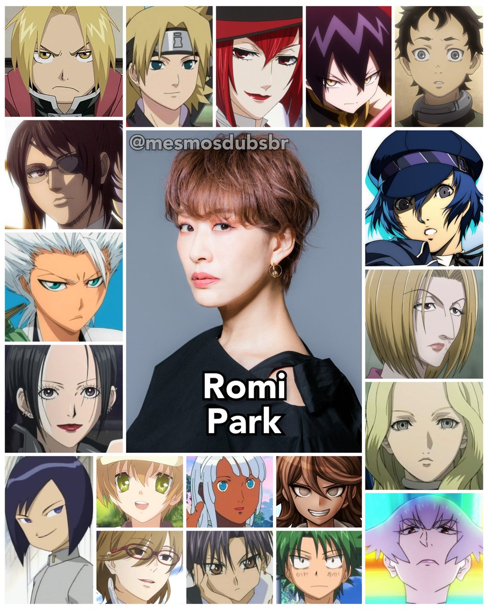 Personagens Com os Mesmos Dubladores! on X: Uma das dubladoras japonesas  mais sensacionais, em termos de sua incrível versatilidade! A grandiosa  seiyuu Romi Park! Romi é conhecida por dublar o Edward Elric