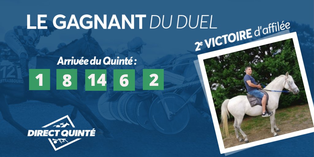 DirectQuinte's tweet photo. Ce samedi, le prono de @mathieumousseau a été le meilleur ! Bravo un Quinté dans l'ordre 🔥
Il défiera un nouvel expert pour le Quinté+ de ce dimanche à ParisLongchamp ! 
Rendez-vous à 15h10 dans #DirectQuinté sur 
@RMCDecouverte   ! https://t.co/BH3StYMlO8