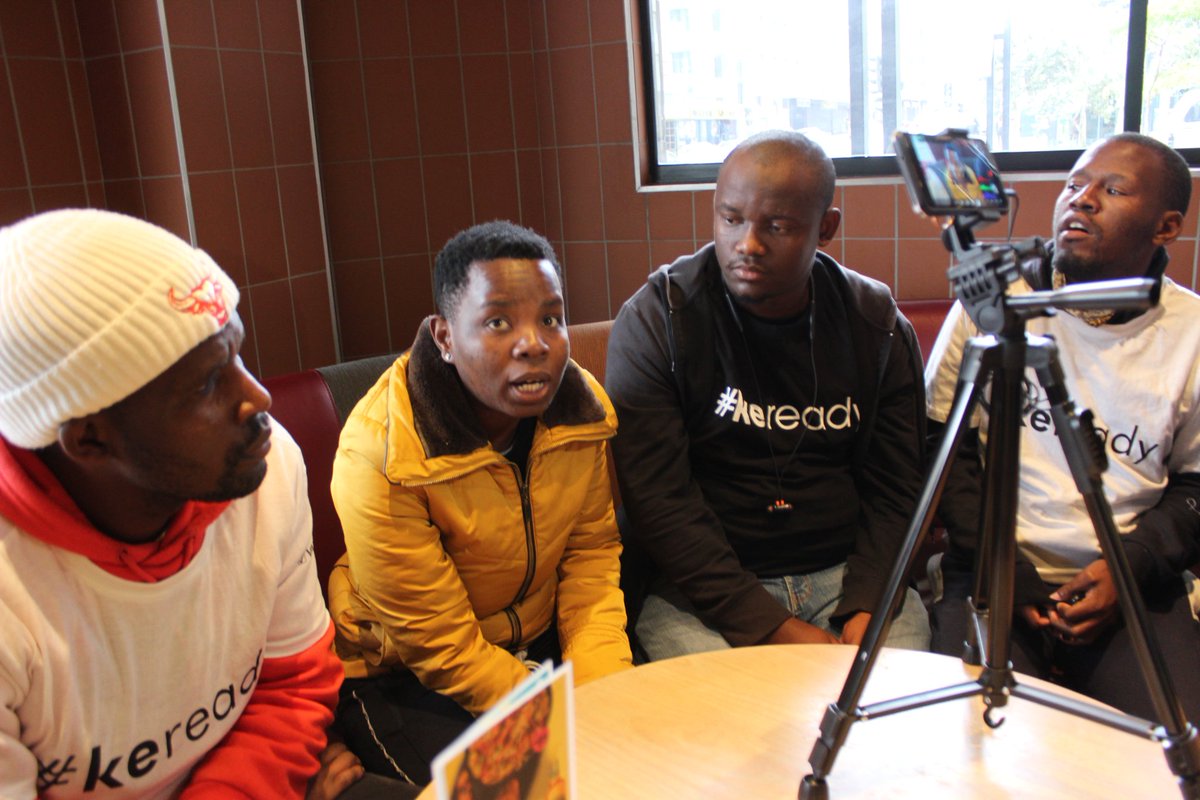 OlivierNathacia's tweet photo. #KeReady & #KeReady2Flex. We started off with a provoking conversation related to COVID-19 & many possible reasons why young people don't want to vaccinate thinking of solutions & how the government can do more
We headed off into the streets of Joburg & sang about vaccination https://t.co/RzWhbmvb0t
