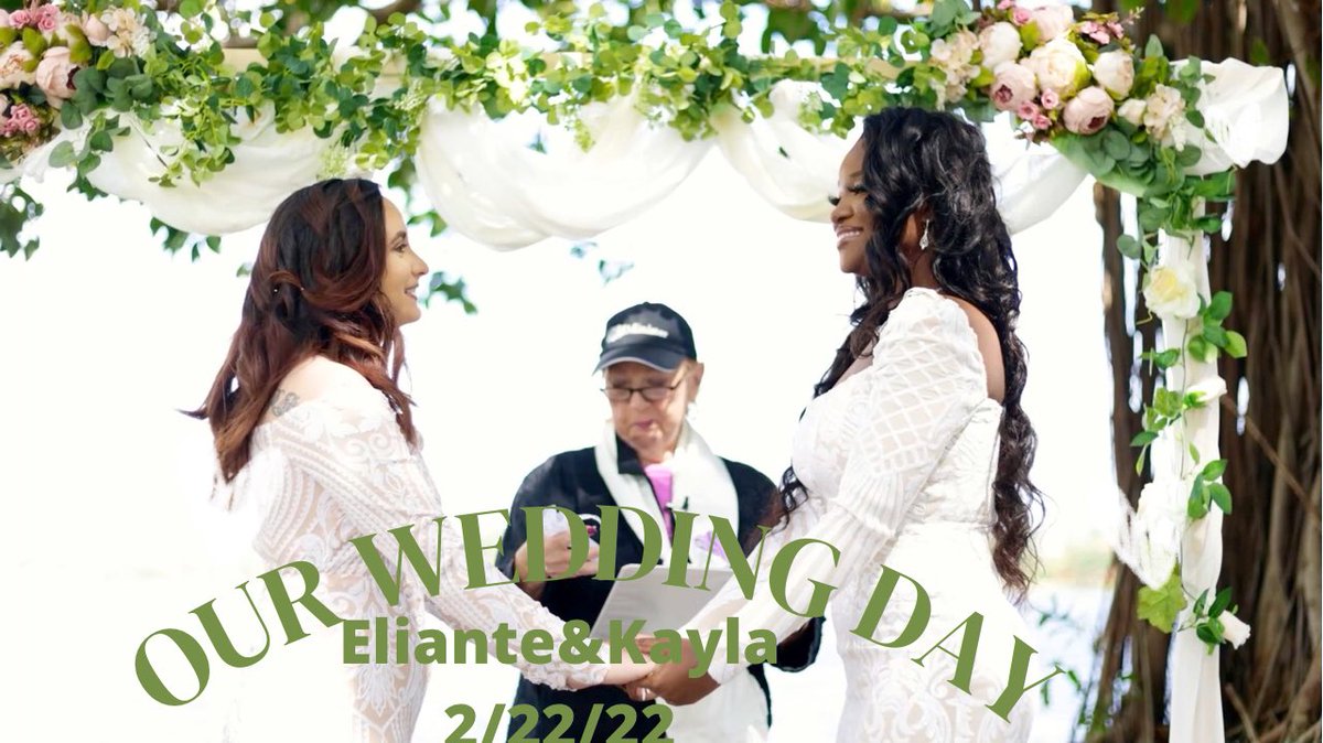 ElianteM's tweet photo. FULL VIDEO MARRIAGE ELIANTE &amp; KAYLA 👰🏽‍♀️👰 💍| MARRIAGE LGBT🌈
https://t.co/N4piU0N2MU https://t.co/sNCMVPJiEG