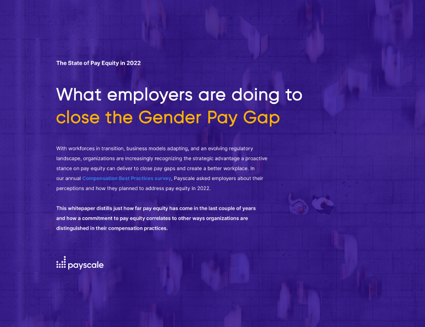 payscale's tweet photo. Less than half of #CBPR22 respondents are making the initial commitment to understanding #PayEquity (45%) and gain internal alignment (43%) before disaggregating data to measure #paygaps and taking action to remediate inequalities.
#ClosetheGap: https://t.co/Vz1wgZ2osl https://t.co/6ZXSYBTp5b
