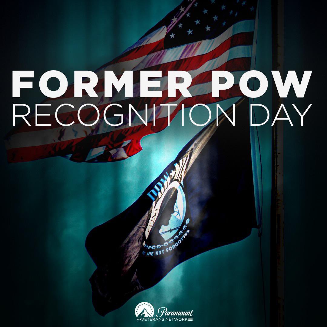 ParamountVetNet's tweet photo. Today is Former POW Recognition Day. No words can ever express our depth of gratitude for the service and sacrifice of our POWs, who endured so much with resilient spirits. 

#paramountvetnet #POW #formerpow #powrecognitionday https://t.co/N2AMvkR1v6
