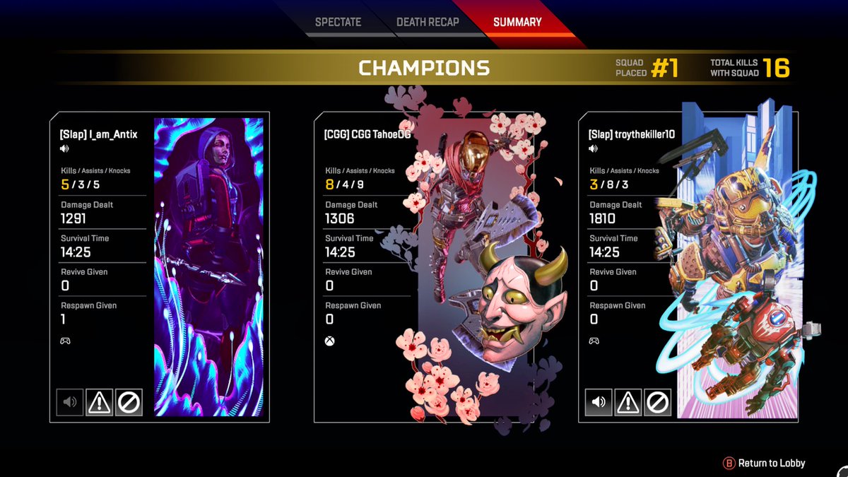 TahoeOG24's tweet photo. We was ripping shit up last night #3stack #Apexlegends #apexlegendsclans #apexlegendsclips #APEX #carbongamingroup #gamers #content #gaming #contentcreators #xbox #ps #PCGaming #streamers #gamerlife #gamingcommunity #ApexMasters #Apexranked https://t.co/tUey3RJS4W