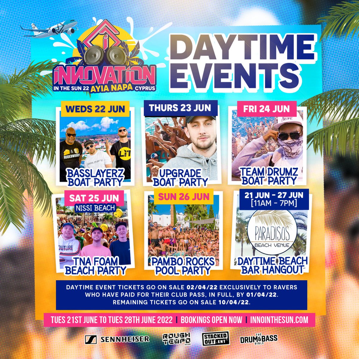 General release tickets for daytime events go on sale tomorrow!