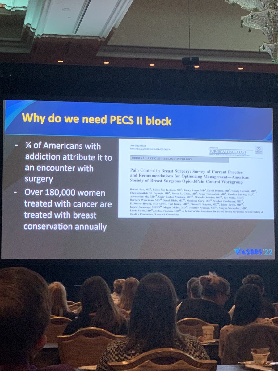Erika_King58's tweet photo. 🙌🏻 @ASBrS for reviewing the topic It is imperative in showing innovation and dedication to fighting the opioid crisis. w/ pecs2 block>putting analgesia directly into surgeons hands (IN LESS THAN 2 MINUTES👏👏) blocking pain receptors before they even have a chance @kaitlynkennard https://t.co/k8GtKubyj0