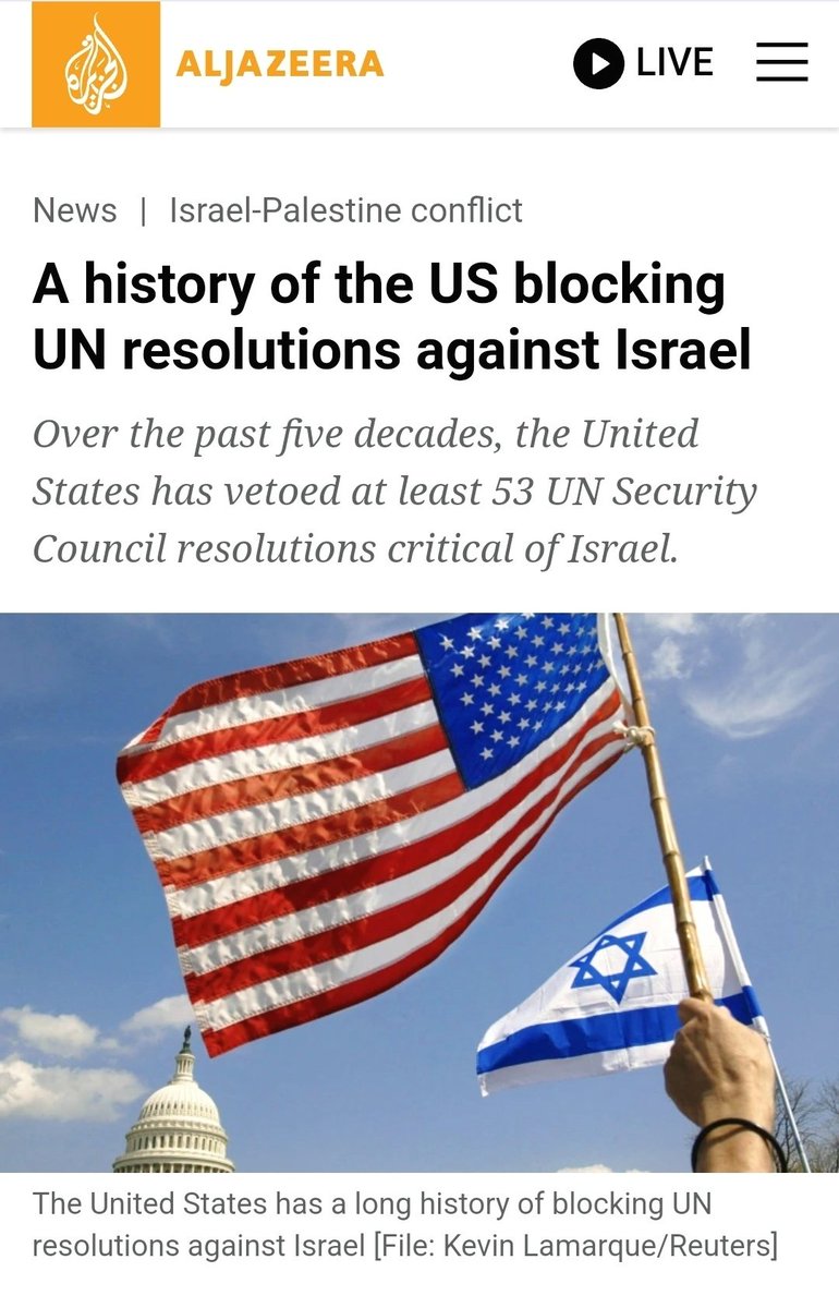 TheSeekingMind's tweet photo. *US can veto resolutions that denounce Israeli aggression
*Russia can not veto resolutions that denounce its aggression https://t.co/nue3GGTtEG