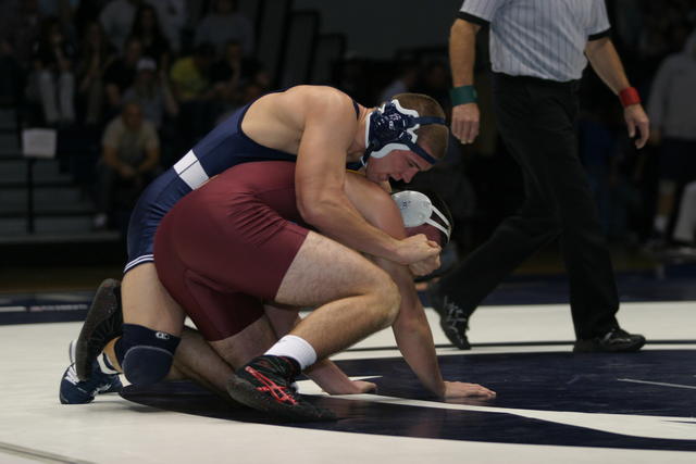 1st Team Win at Penn State <a href="/pennstateWREST/">Penn State WRESTLING</a>
Under Cael Sanderson &amp; Company
Occurred on 11/15/09 at Rec Hall  
Beat, Bloomsburg 23-15, 6 Nittany Lions Won
Brad Pataky TF, Frank Molinaro MD, Cyler Sanderson, Dan Vallimont, Clay Steadman, Cameron Wade Fall