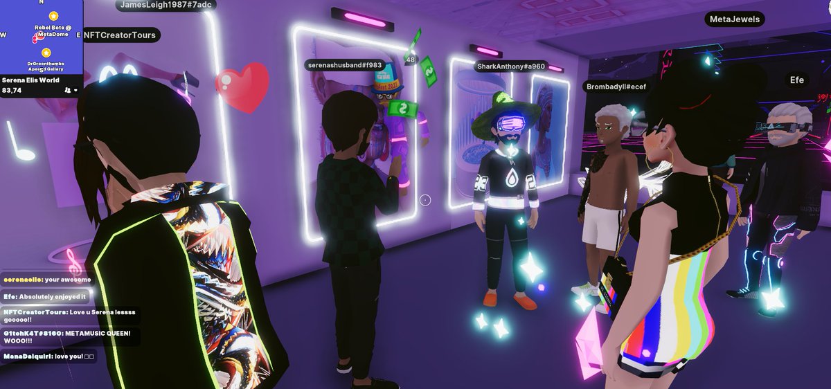 Serenaelis_'s tweet photo. Thanks everyone who came yesterday to the Music video shoot ! we are making history. First female singer in dcl, and also the first female music video filmed in dcl ! so happy to share this with you ! all of you looked amazing last night !! <3 Music NFT #Metaperformer https://t.co/2zM7fpjE2T