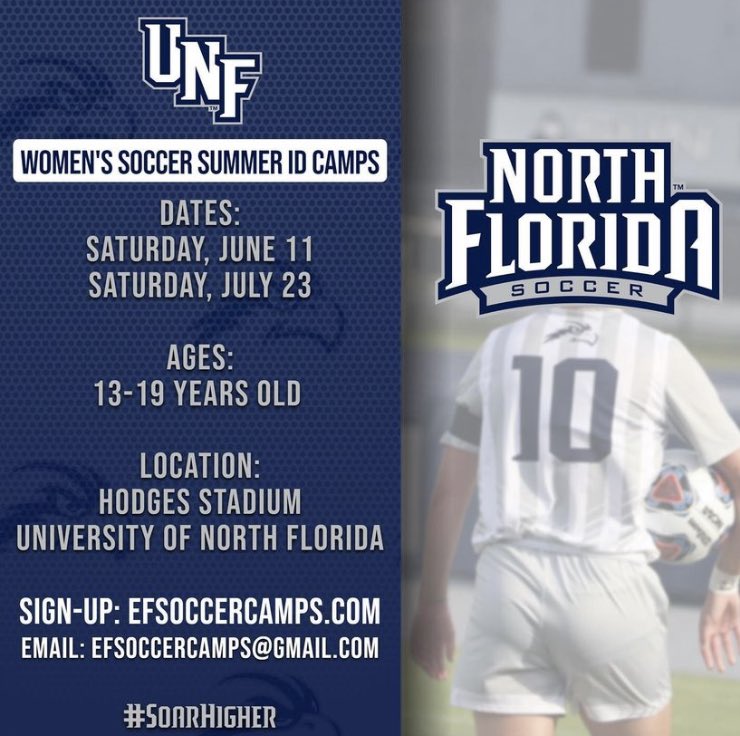 Looking forward to our @OspreyWSOC Summer College ID Camps. Nationally Ranked University, Top 90 RPI in 2021, 15 minutes from the beach. Come find out what #SwoopFC is all about. #SoarHigher efsoccercamps.com
