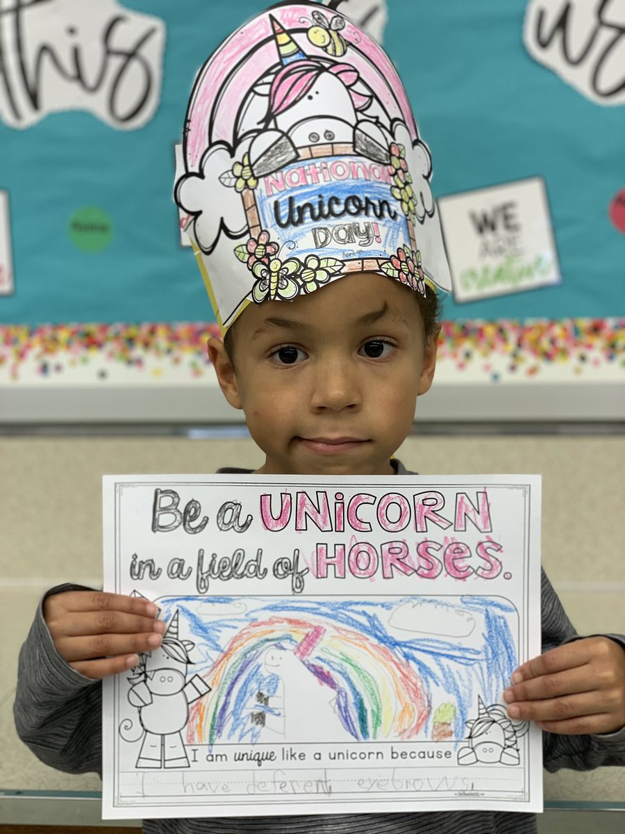 AlisonGibbons01's tweet photo. Happy National Unicorn Day!  We celebrated yesterday by reading many unicorn stories and sharing what makes each of us uniquely different! It was a great day! #chdreambuilders https://t.co/dY8wTZ1Vee