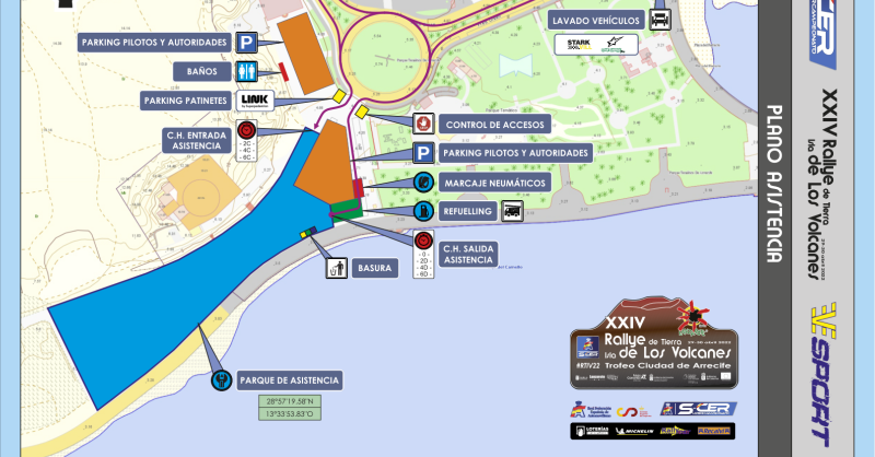IslaLosVolcanes's tweet photo. 📢 Publicados los planos del #RTIV22.
Asistencia en el Recinto Ferial y Reagrup. en el Parque Islas Canarias de Arrecife, separados por la Playa del Reducto y el Arrecife Gran Hotel (@aghotelspa), sede de la prueba.

@SuperCER_RFEDA @AUTOhebdoSPORT @motorenlinea_es @ATodoMotorCom https://t.co/YK7Rdd65UT