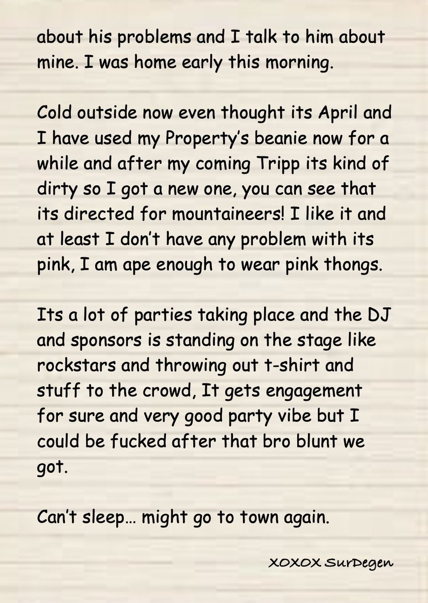 SurdegenS's tweet photo. 🍞Dear Diary Saturday 9 April 🍞
❄️ It’s warmer to be two❄️
🙏 @propertys_nft and @OldCyrus84
#neeStory #WatchTheTime #woodshroomretreat #DAC
⚠️ NOT 4 REAL 4 FUN⚠️ https://t.co/G7oSoBNb93