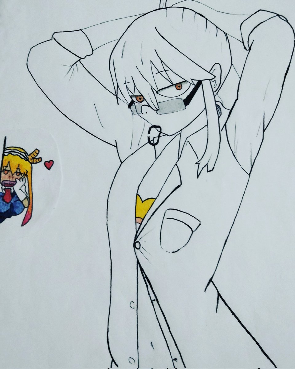 Emir_silva_'s tweet photo. 🤑🥶 nuevo dibujo #Kobayashi #thoru #dibujo #waifu https://t.co/ezsqciQG7Z