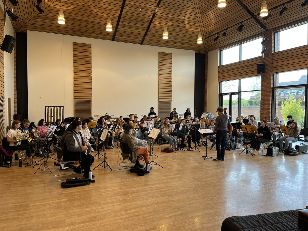 The National Youth Concert Band have started their rehearsals with @JonParkes78 too!