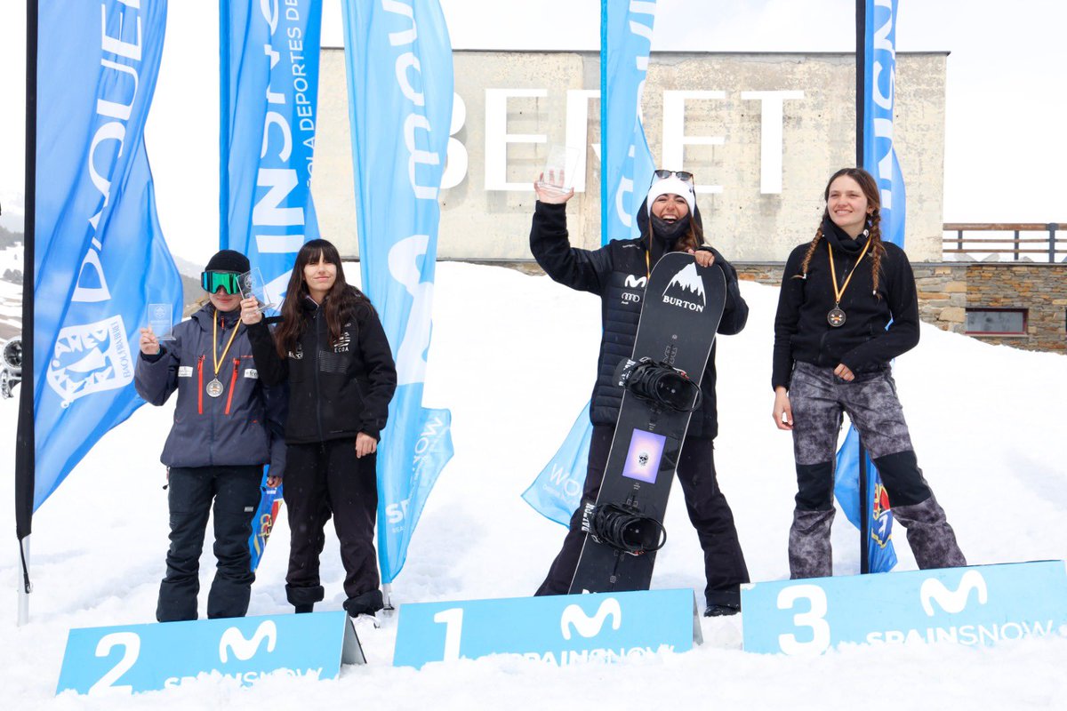 rfedinv's tweet photo. 🏁Ambientazo en Cts de España @movistar_es en @baqueira_beret
Victorias para:

SBX
🥇Naia aramendia #dalton @NKEF_FVDI
🥇@lucaseguibar #dalton #nkef #movistarSBXTeam

SX
🥇Daniela Gonzalez @sgc @FadiAndalucia 
🥇Rafael Pradillo @FMDInv 

¡Enhorabuena! 
Con @ProtestSports https://t.co/SJ2Le4Iwzm