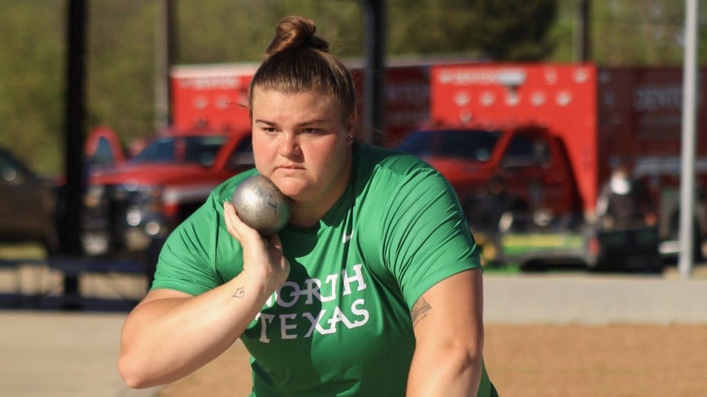 Macayla Needham is the runner-up in the shot put with an outdoor-best mark!

📈 45-11.75 (14.01m)

#GMG 🟢🦅
