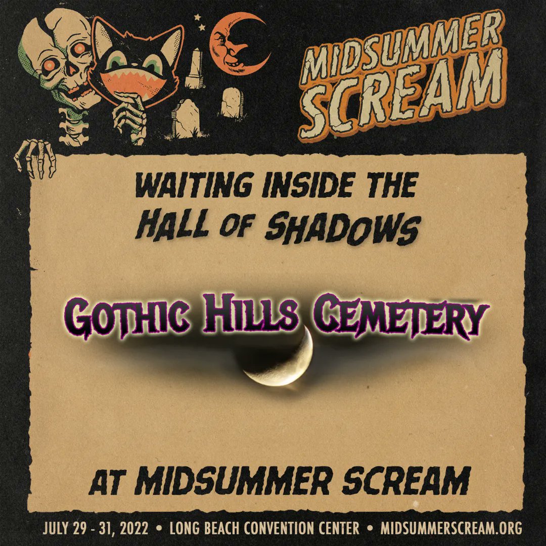 GothicHills's tweet photo. #HallOfShadows here we come! #GothicHills Cemetery will be returning to Midsummer Scream in July! Come join the Gothic Hills team at https://t.co/wVx6GGk6GQ https://t.co/sxxzrnM6G0