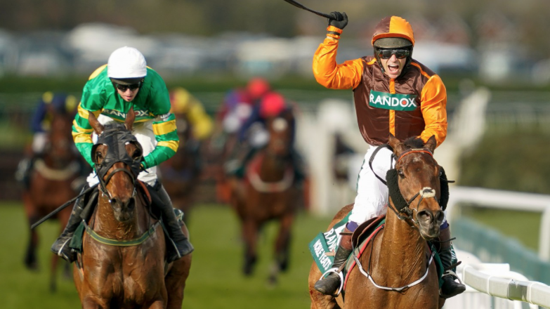 amajox's tweet image. Wow! What a ride! CONGRATULATIONS @amajox @swaleycohen WINS @AintreeRaces #NobleYeats @RandoxHealth #GRANDNATIONAL #EmmetMullins #Whataswansong #Whatafairytale #dreamsdocometrue #absolutetopride #absolutetopjock #happyretirement Well done Sam!!!