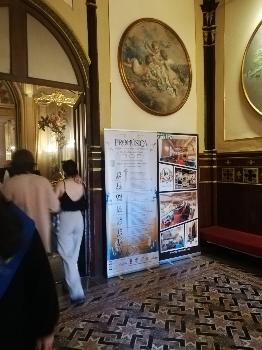 🎶👏🏼 Todo preparado en la Sala Unicaja de #Conciertos María Cristina para el recital de la Orquesta de Cámara de <a href="/OrquestaProm/">Orquesta Promúsica</a>, que arranca a las 19.00h