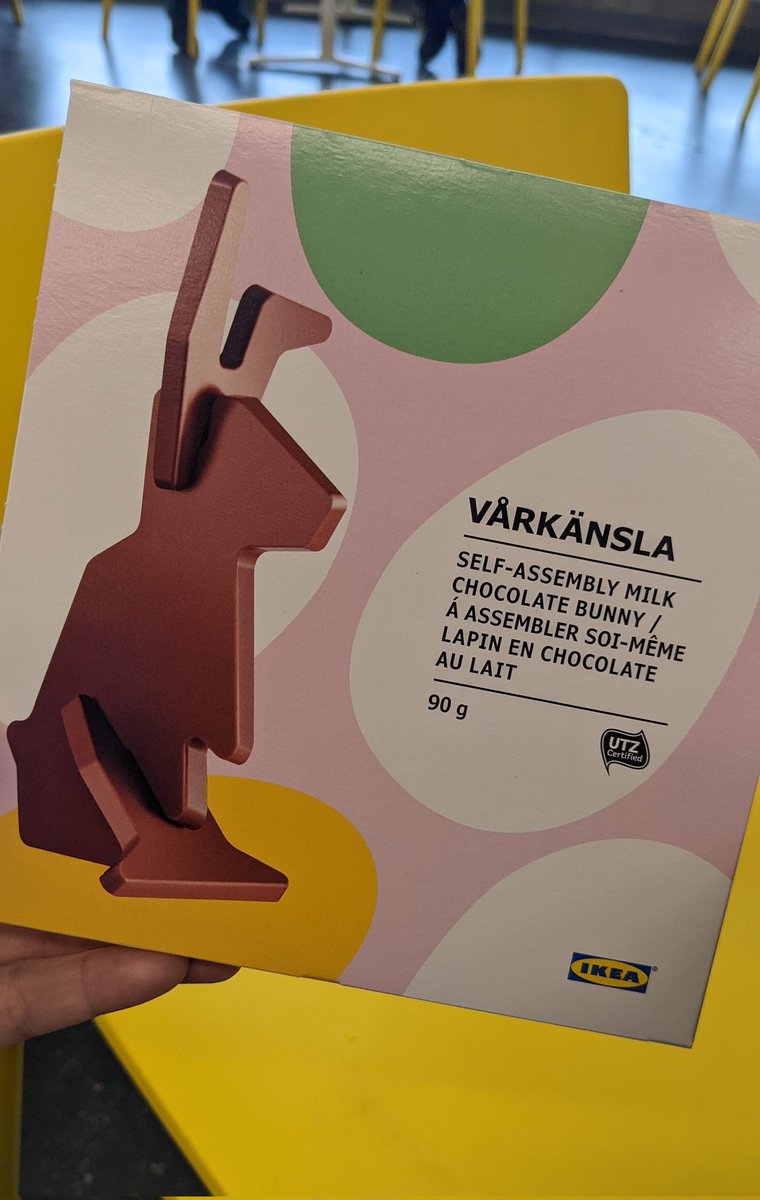 Well, this self-assembly chocolate bunny I just found at <a href="/IKEACanada/">IKEA Canada</a> is certainly on brand 🤣🐰.