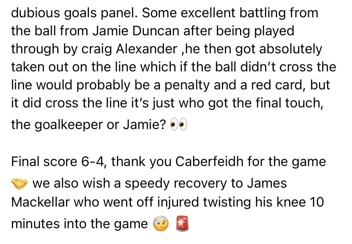 This is how the first game went!