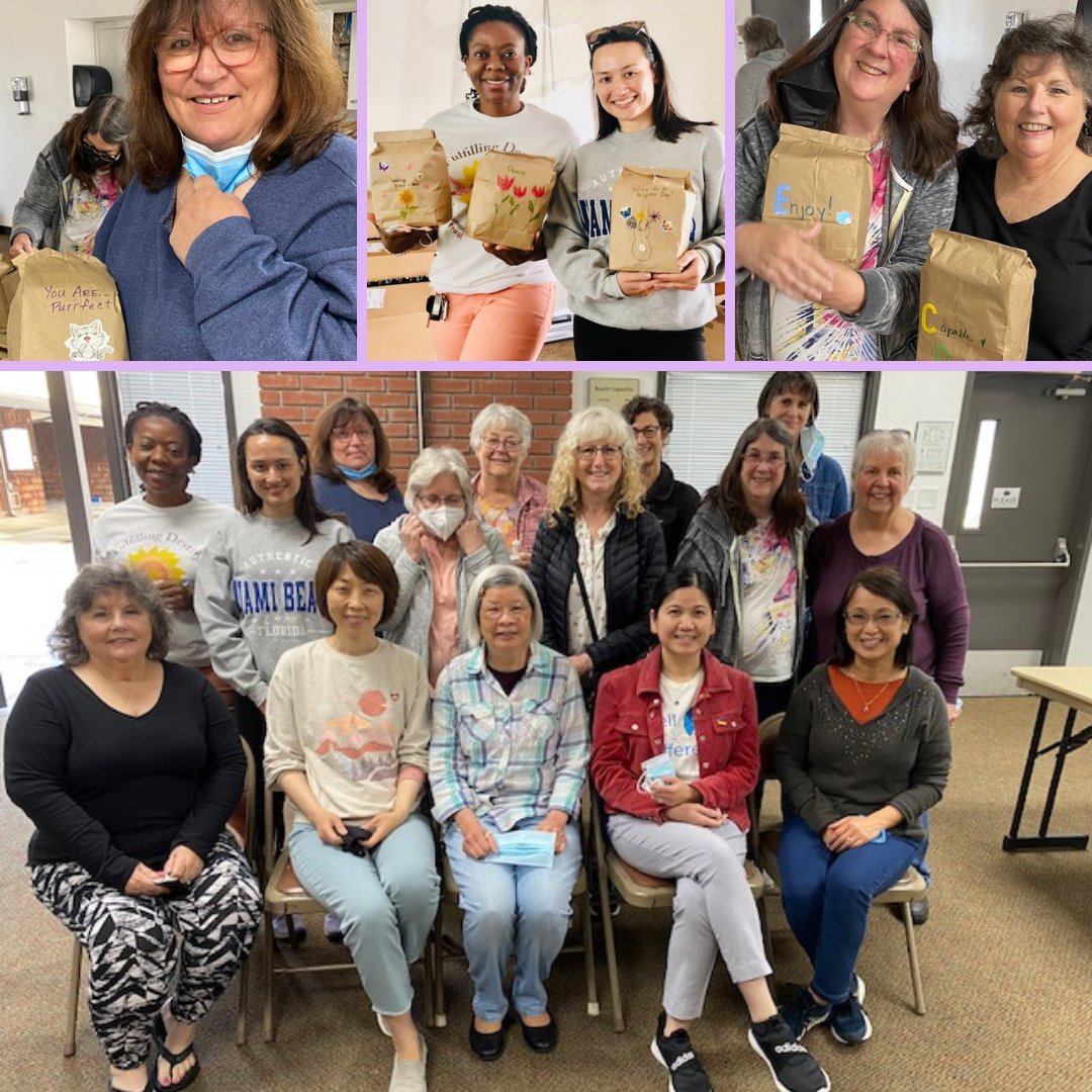 PeriodWDignity's tweet photo. Good morning from Fulfilling Destiny! Thank you to the lovely ladies of CCCM for organizing this packing party and creating 61 Dignity Bags for San Jose. As we have been expanding our mission to end period poverty, we need your help for donations in the San Jose area! https://t.co/v24kN5jV7t