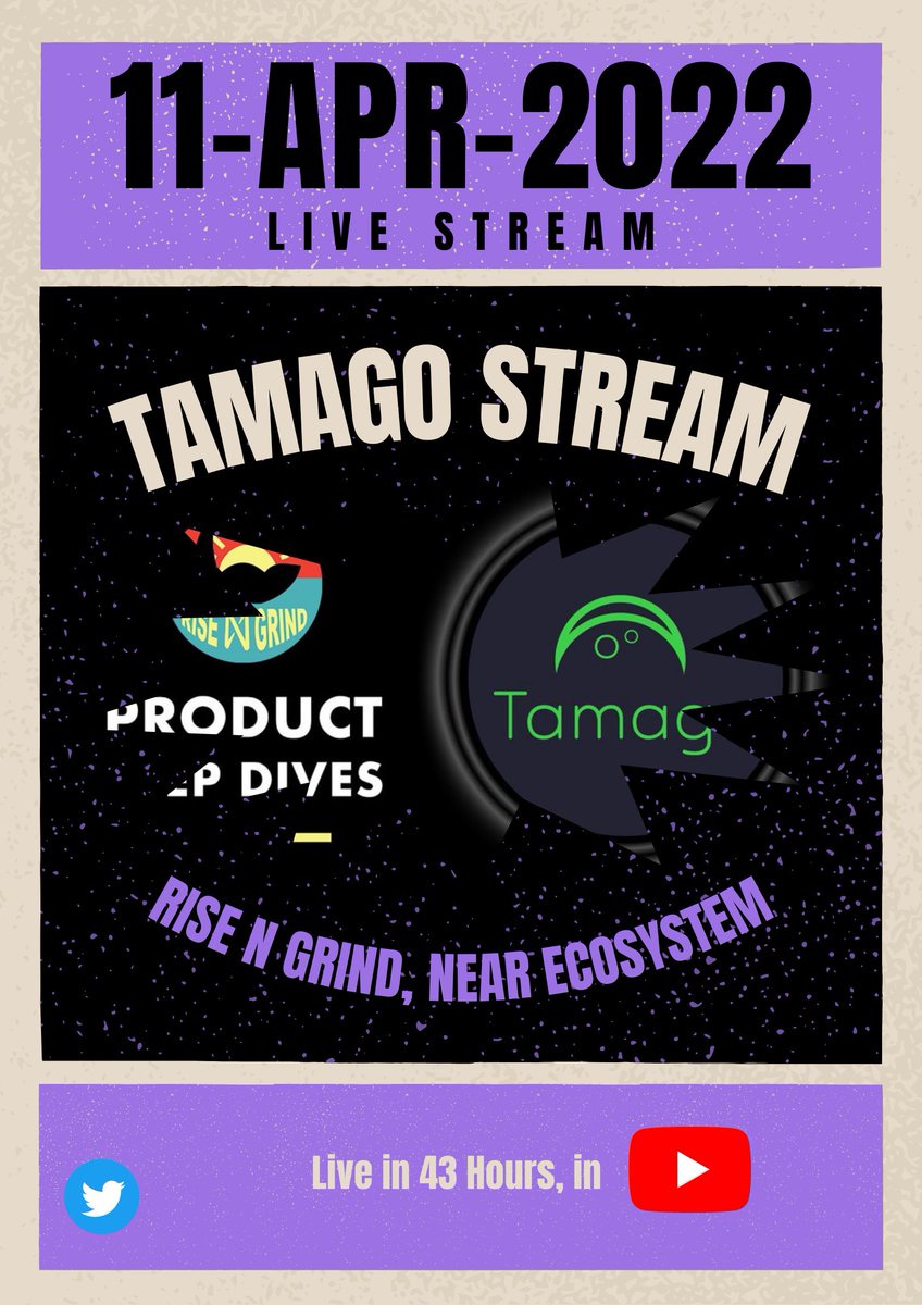 _Near_in's tweet photo. Live in 43 Hours from NOW!!!!!! ❤️🔥❤️🔥🚀🚀
The Deep Dive in the vision, Product Development Discussion and Presentation in-stream in #Youtube
from @tamago_stream &amp; @risengrind_near  
Check here,
https://t.co/x1y9dj0lIy

#NEAR #streaming #nft #audiousdt #Blockchain https://t.co/soNMleqj7T