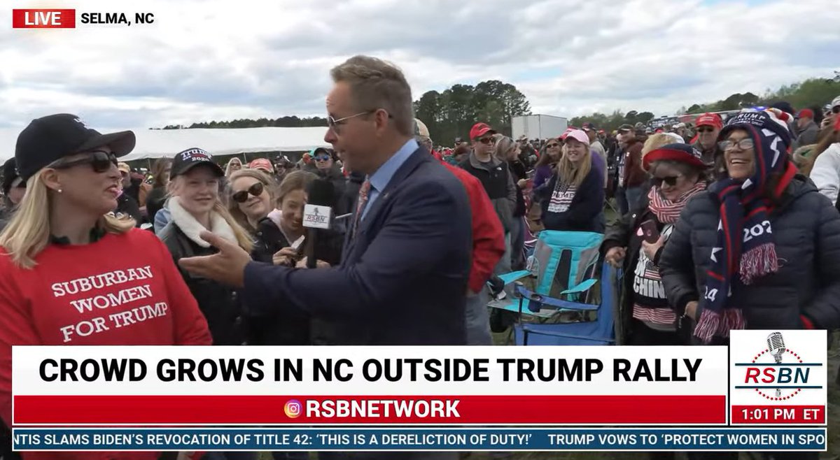 RSBNetwork's tweet photo. T-6 HOURS until President Trump is LIVE in North Carolina!

Tune into our pre-show happening now 🚨
https://t.co/4N7aPqYs5A https://t.co/a7tBWjJ82Y