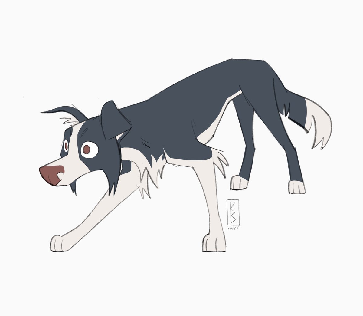 「Border Collies still be like 👁_👁

`22 」|Kebyのイラスト