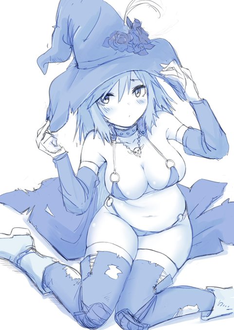 帽子だけは魔法使い‥
所々破けてるマントとか服も好き 